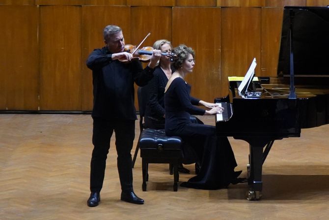 Vengerov i Osetinskaja održali koncert u Kolarcu u okviu BEMUS-a