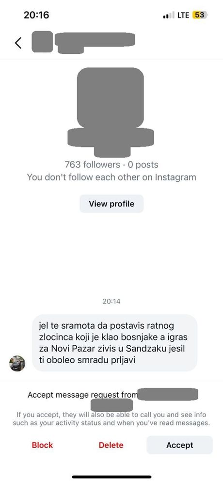 Pretnje, Novi Pazar, Bojat Pretnje, Novi Pazar, Bojat