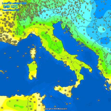 Temperature vazduha jutros u Evropi i u Srbiji Temperature vazduha jutros u Evropi i u Srbiji