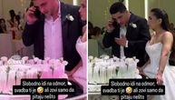 Mladoženja priča na mobilni, mlada stoji, a torta čeka: U snimku koji je zapalio Srbiju, nju su RAZAPELI