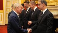 Premijer Srbije Đuro Macut u palati Sent Džejms na prijemu kod kralja Čarlsa