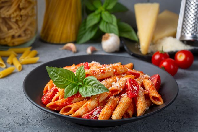 Pasta Arrabiata Pasta Arrabiata