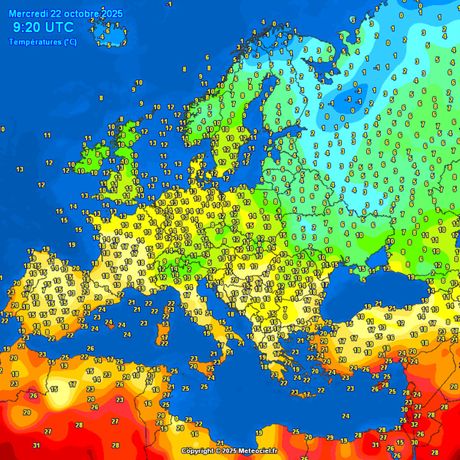 Trenutne temperature vazduha Trenutne temperature vazduha