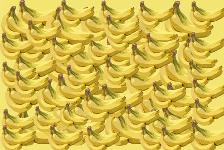 Optička iluzija banane i zmija Optička iluzija banane i zmija