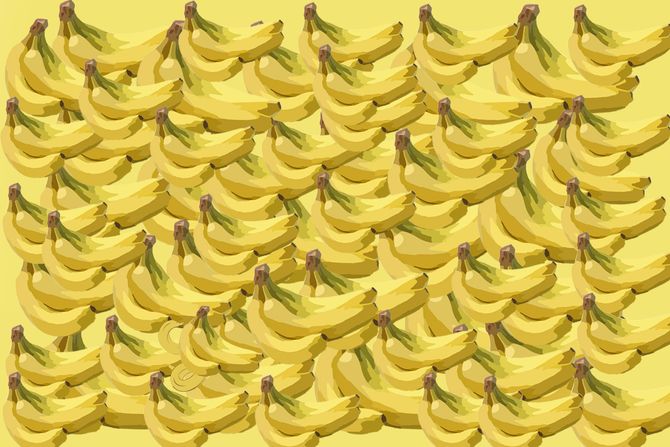 Optička iluzija banane i zmija