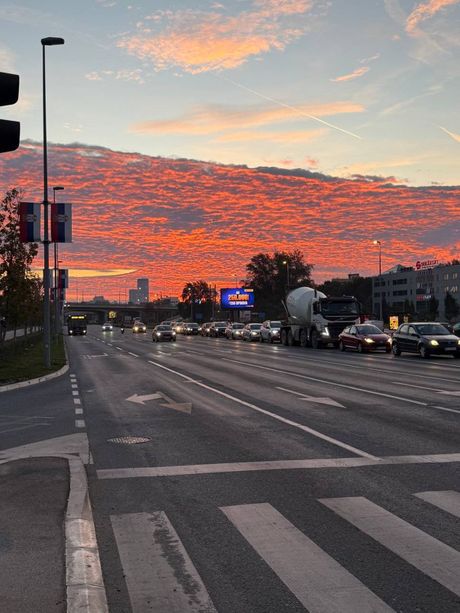 Beograd, nebo, izlazak sunca Beograd, nebo, izlazak sunca