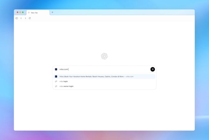 OpenAI Atlas pregledač, homepage OpenAI Atlas pregledač, homepage