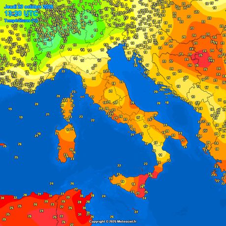 Današnje temperature vazduha Današnje temperature vazduha