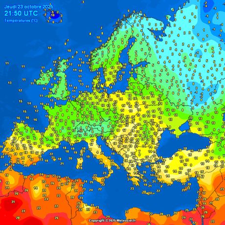 Trenutne temperature vazduha Trenutne temperature vazduha