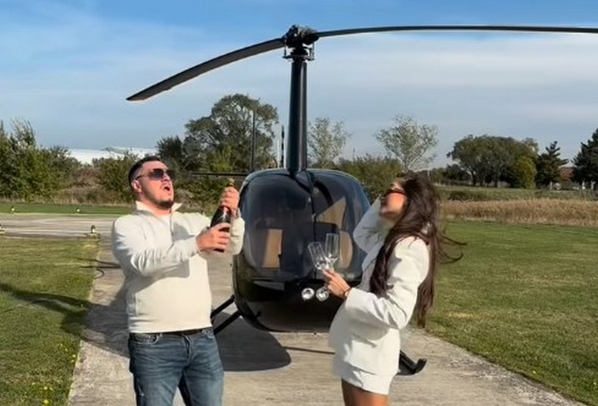 Žive na maksimum! Anđela i Gastoz uživaju u nezaboravnim trenucima: Voze se helikopterom "Ludaci u avanturi"