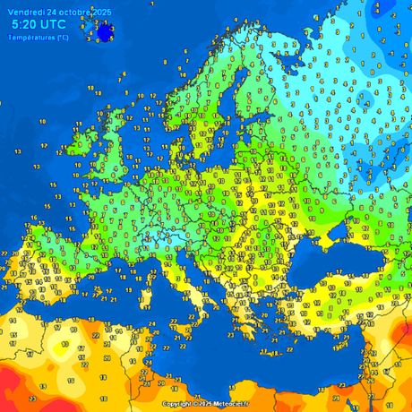 Trenutne temperature vazduha Trenutne temperature vazduha