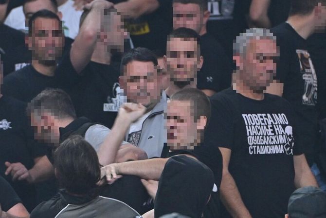 Grobari, tuča Grobari, tuča