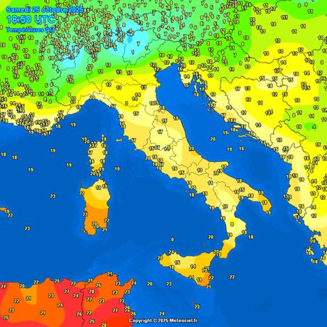 Trenutne temperature vazduha i padavine Trenutne temperature vazduha i padavine