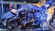 Stravične fotografije automobila u kom je poginuo policajac sa ženom i sinom: Potpuno je SPLJESKAN