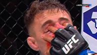 Usporeni snimak šokantnog kraja glavne borbe na UFC 321: Gan "prodžarao" prstima Aspinalu oba oka