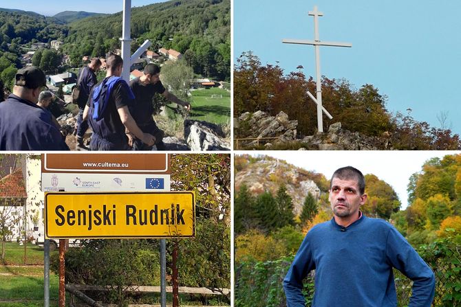 Senjski Rudnik, krst, rudari Senjski Rudnik, krst, rudari