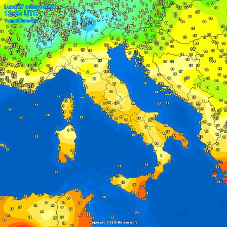 Trenutne temperature vazduha