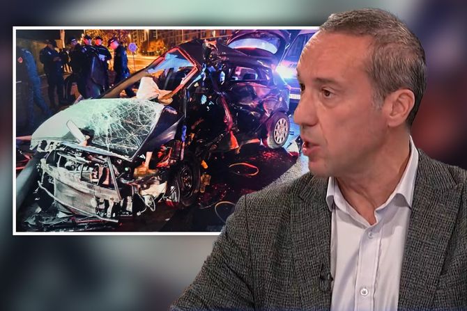 Mladen Mijatović, slika saobraćajne nezgode NBG kod WESTA 65