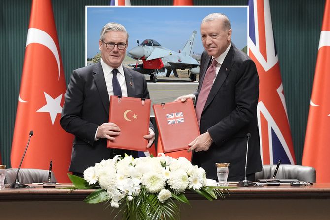Kir Starmer i Redžep Tajip Erdogan, Eurofighter Typhoon
