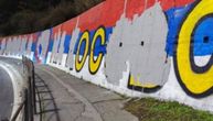 Uništen mural "Kad se vojska na Kosovo vrati" na Zelenom vencu