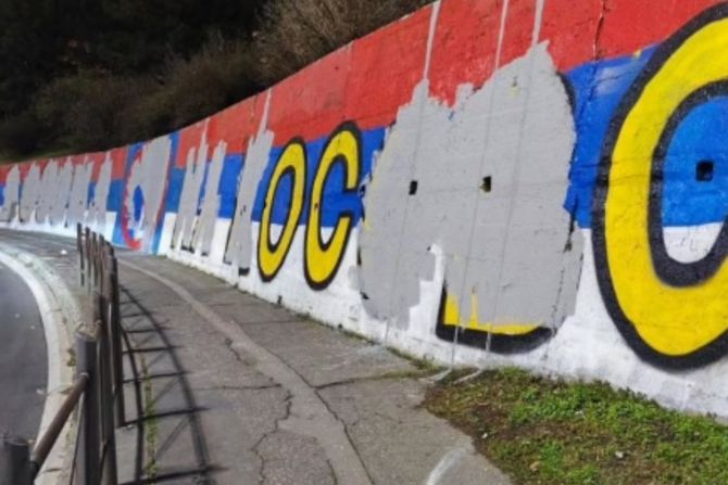 Mural "Kad se vojska na Kosovo vrati" Mural "Kad se vojska na Kosovo vrati"