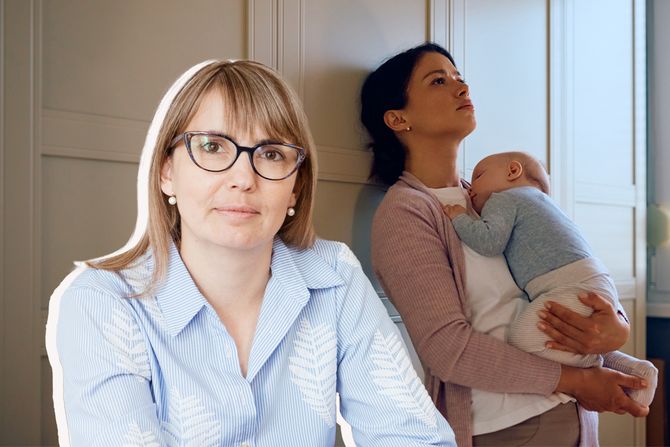 Natalija Đurić, majka i beba