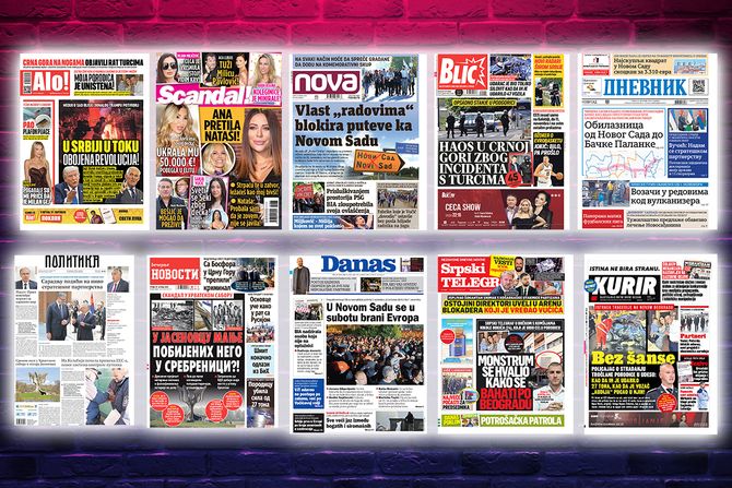 Prelistavanje pregled štampe naslovne strane novine Fičer