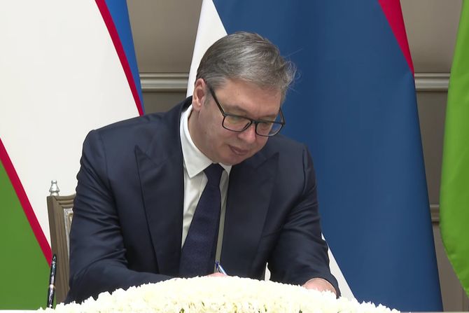 Aleksandar Vučić Uzbekistan Taškent Šavkat Mirzijojev