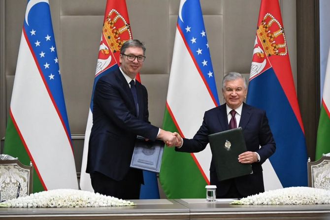 Aleksandar Vučić Uzbekistan Taškent Šavkat Mirzijojev