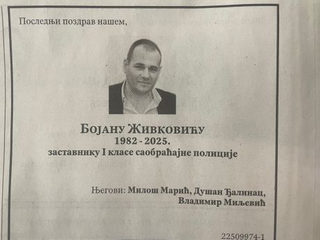 Bojan Živković, saobraćajna nesreća