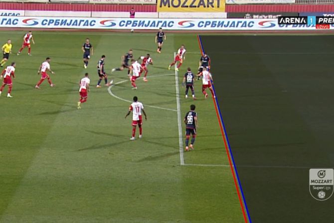 FK Crvena zvezda - FK Vojvodina, Aleksandar Katai gol ofsajd