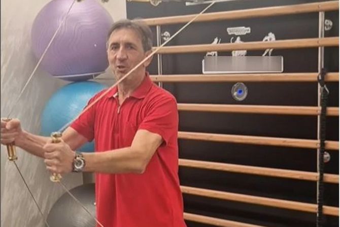 Žika Jakšić u rehabilitacionom centru Žika Jakšić u rehabilitacionom centru