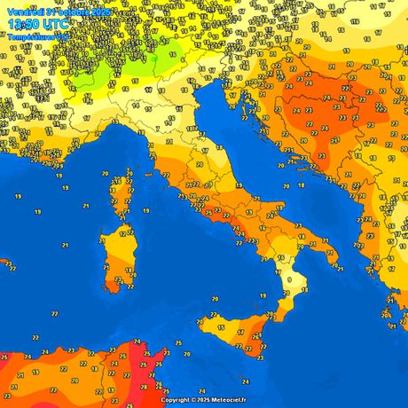 Temperature vazduha u toku poslepodneva
