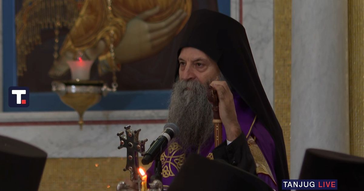Patrijarh Porfirije na Cveti služio liturgiju u Hramu Sv. Save: Gospod nas poziva na pokajanje