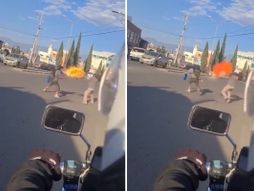 bljuje vatru na ulici