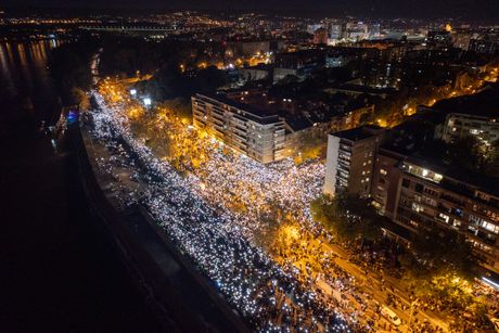 Novi Sad komemorativni skup, godišnjica  pada nadstrešnice