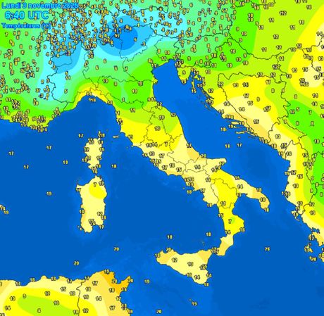 Trenutne tempertature vazduha