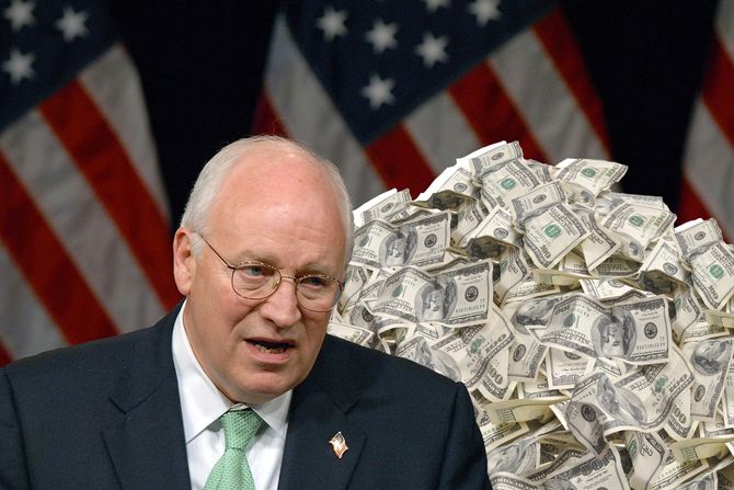 Dik Čejni, Dick Cheney, novac dolari