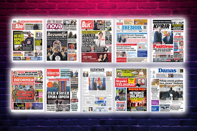 Prelistavanje pregled štampe naslovne strane novine Fičer