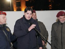 Beograd, skup , doček Srba sa KiM