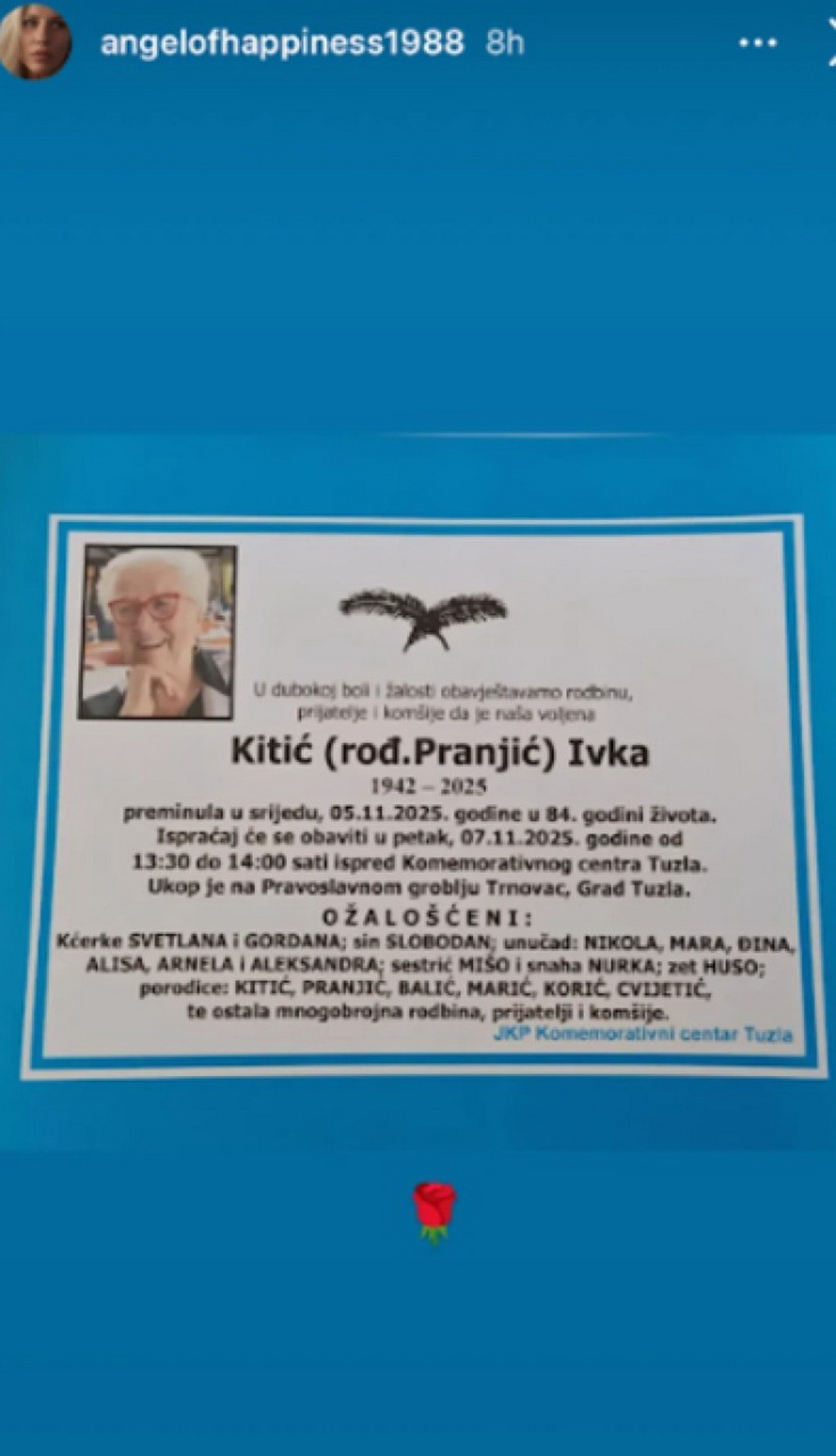 Umrla majka Cece Kitić