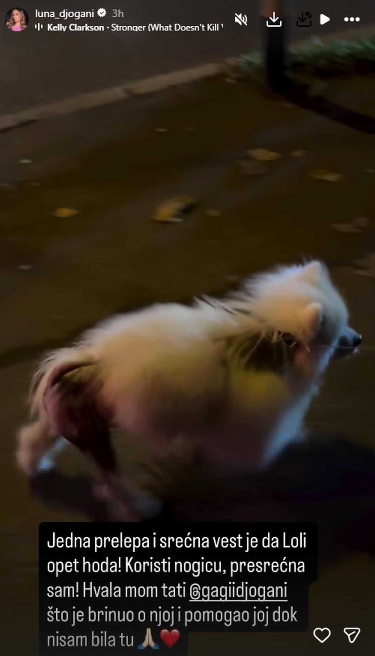 "Prelepa vest!" Luna Đogani puca od sreće! Nakon zdravstvenih problema ponovo može da hoda: "Hvala Gagiju..."