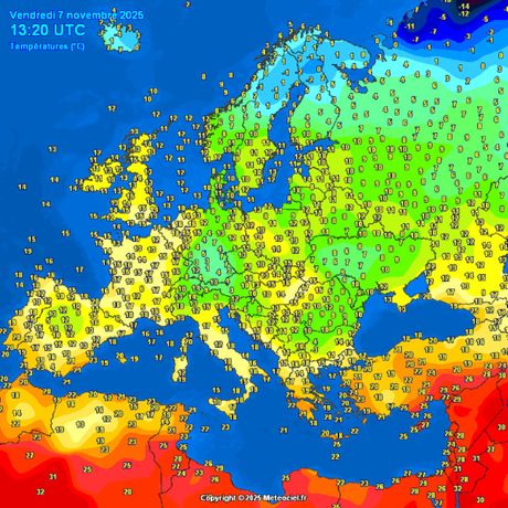 Trenutne temperature vazduha