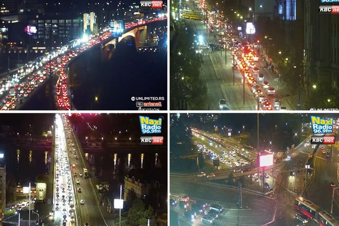 Gužve u gradu, Gazela, Nemanjina, Autokomanda, Brankov most ...