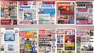 NASLOVNE STRANE SUTRAŠNJIH NOVINA: Prelistavanje štampe za subotu, 8. novembar 2025. godine