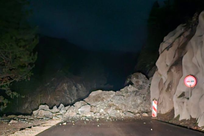 Odron na putu kod Priboja