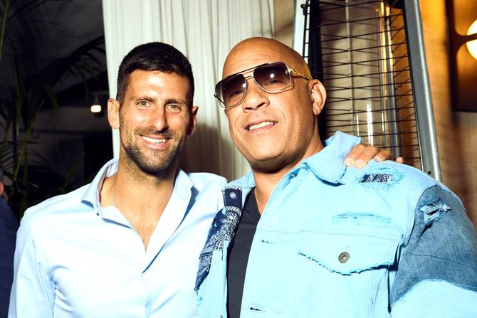Vin Dizel, Novak Đoković