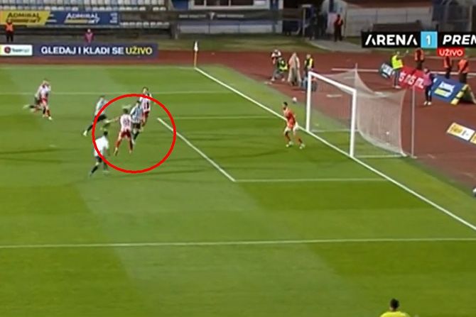 Spartak - Crvena zvezda, Vasilije Kostoc, gol