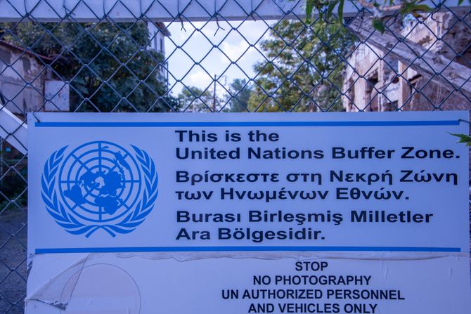 Kipar, "mrtva zona", zona razdvajanja kiparskih Grka i Turaka