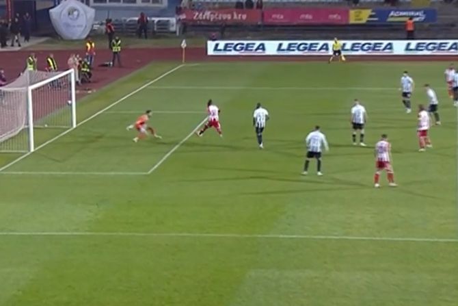 Frenklin Tebo Učena, gol Zvezda - Spartak